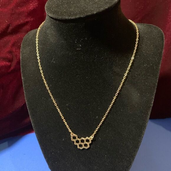 TuVous Apiary Honeycomb Necklace - Picture 2 of 2